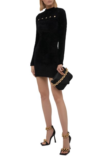Платье VERSACE JEANS COUTURE черного цвета по цене 59950 руб., арт. 71HA0822-71DPM22 FIL.FURRY BLACK/CM07H, фото 2 Платье VERSACE JEANS COUTURE, арт. 71HA0822-71DPM22 FIL.FURRY BLACK/CM07H, фото 2