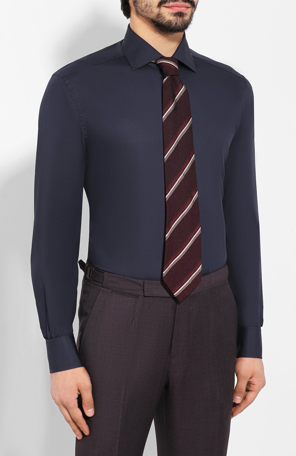 Хлопковая сорочка CORNELIANI, арт. 84P100-9811044/00, фото 4