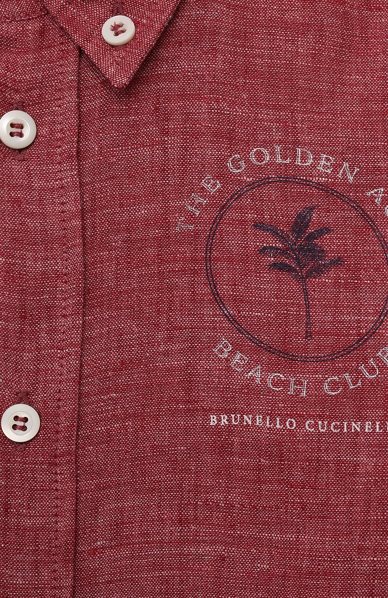 Льняная рубашка BRUNELLO CUCINELLI, арт. BM633C305A, фото 1
