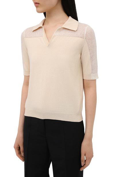 Хлопковый топ MAISON MARGIELA бежевого цвета по цене 47400 руб., арт. S51GL0031/S17676, фото 3 Хлопковый топ MAISON MARGIELA, арт. S51GL0031/S17676, фото 3