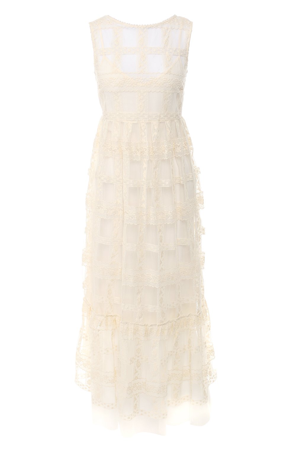Хлопковое платье ERMANNO ERMANNO SCERVINO, арт. 44 T AB53 TRI, фото 1
