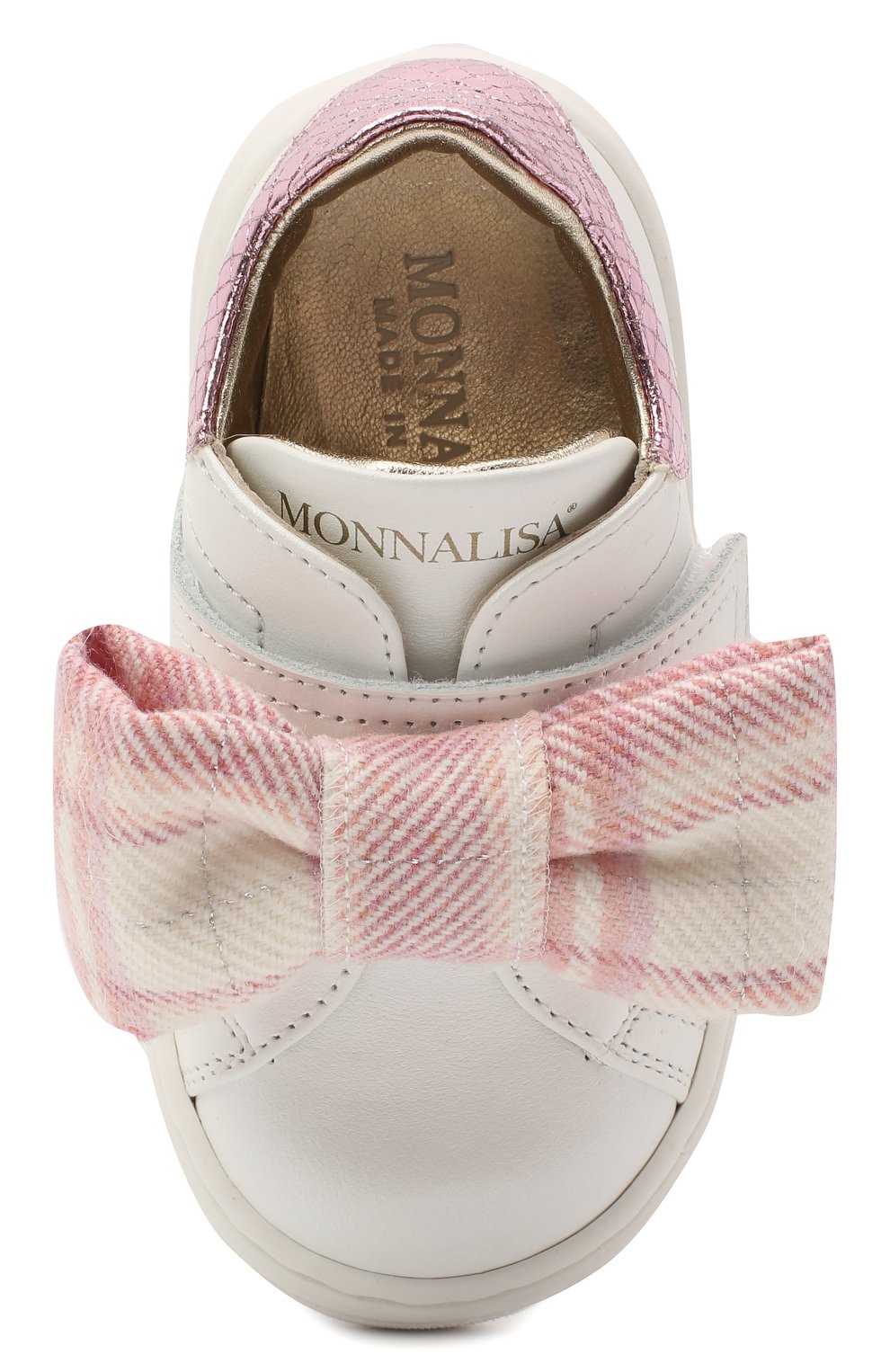 Кожаные кеды MONNALISA, арт. 836016, фото 4