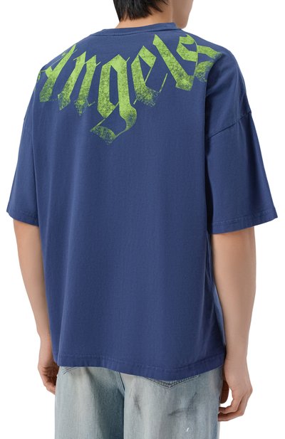 Хлопковая футболка PALM ANGELS, арт. PMAA10DS26JER002, фото 4