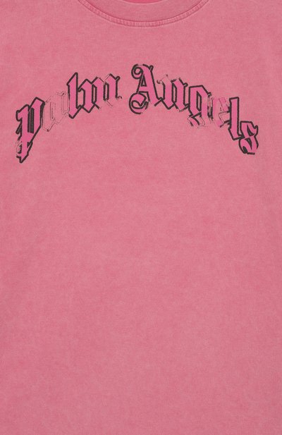Хлопковая футболка PALM ANGELS, арт. PGAA002S26JER00A, фото 3