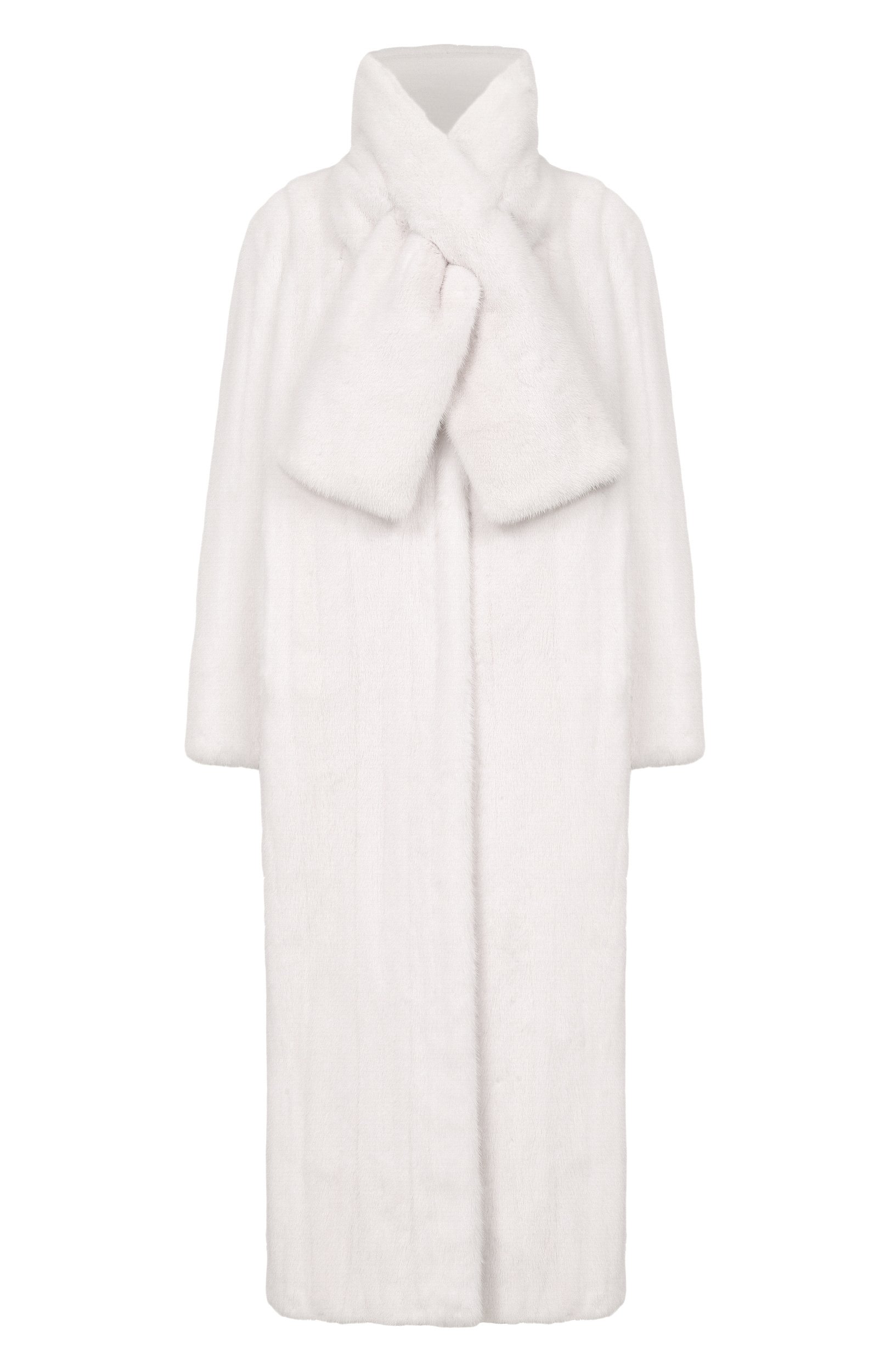 Шуба из норки MVST белого цвета по цене 3595000 руб., арт. M026/MINK WHITE, фото 1 Шуба из норки MVST, арт. M026/MINK WHITE, фото 1
