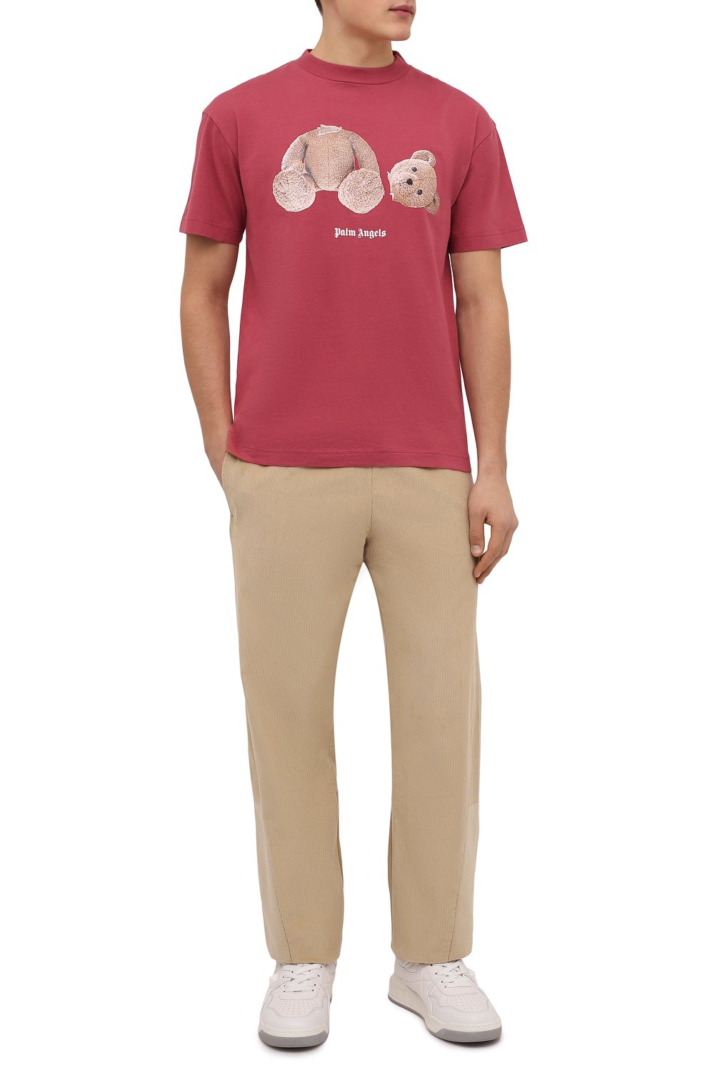 Хлопковая футболка PALM ANGELS, арт. PMAA001F21JER0232860, фото 2