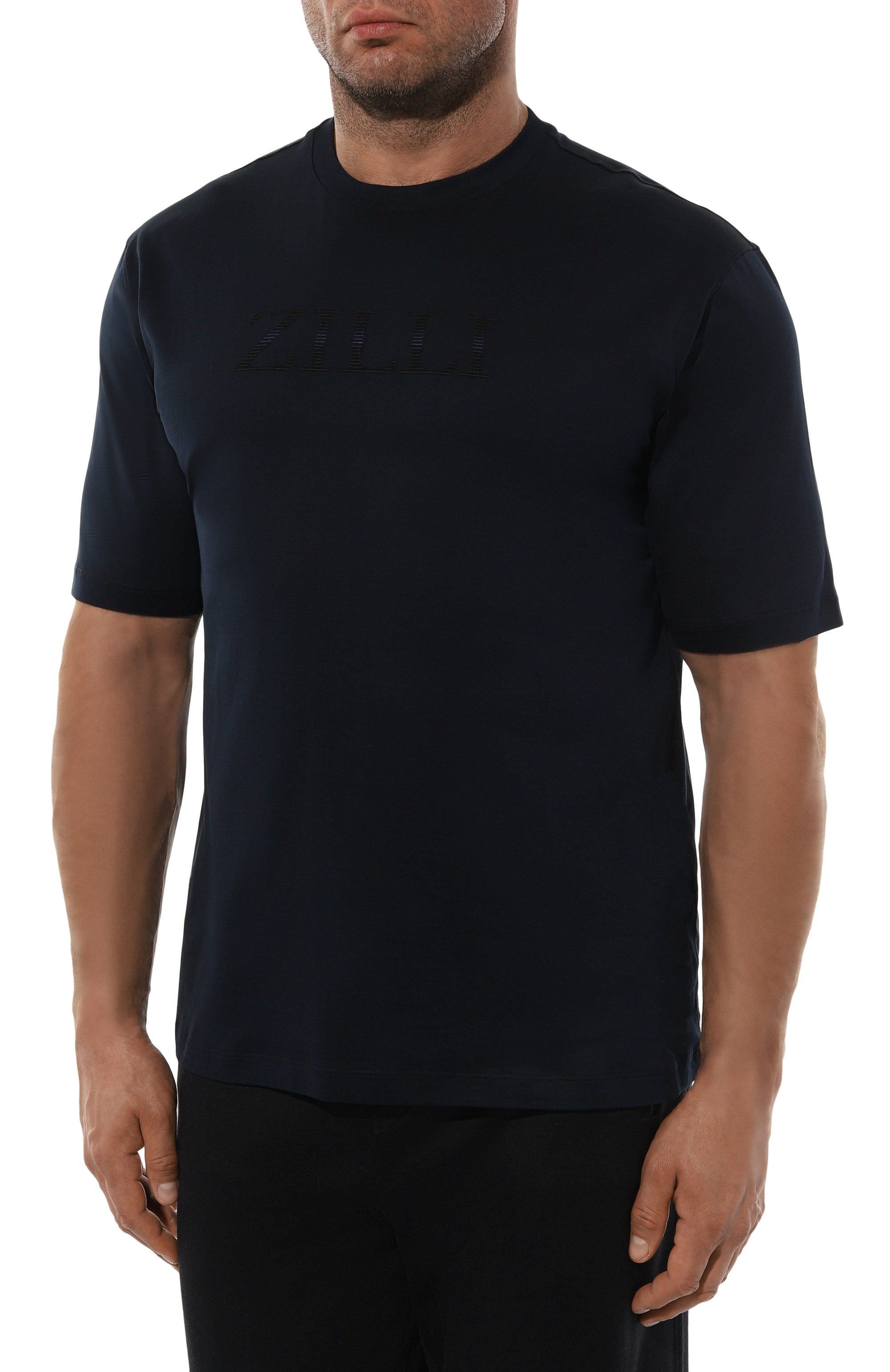 Хлопковая футболка ZILLI, арт. TSR001M0110VZSD00/60, фото 3