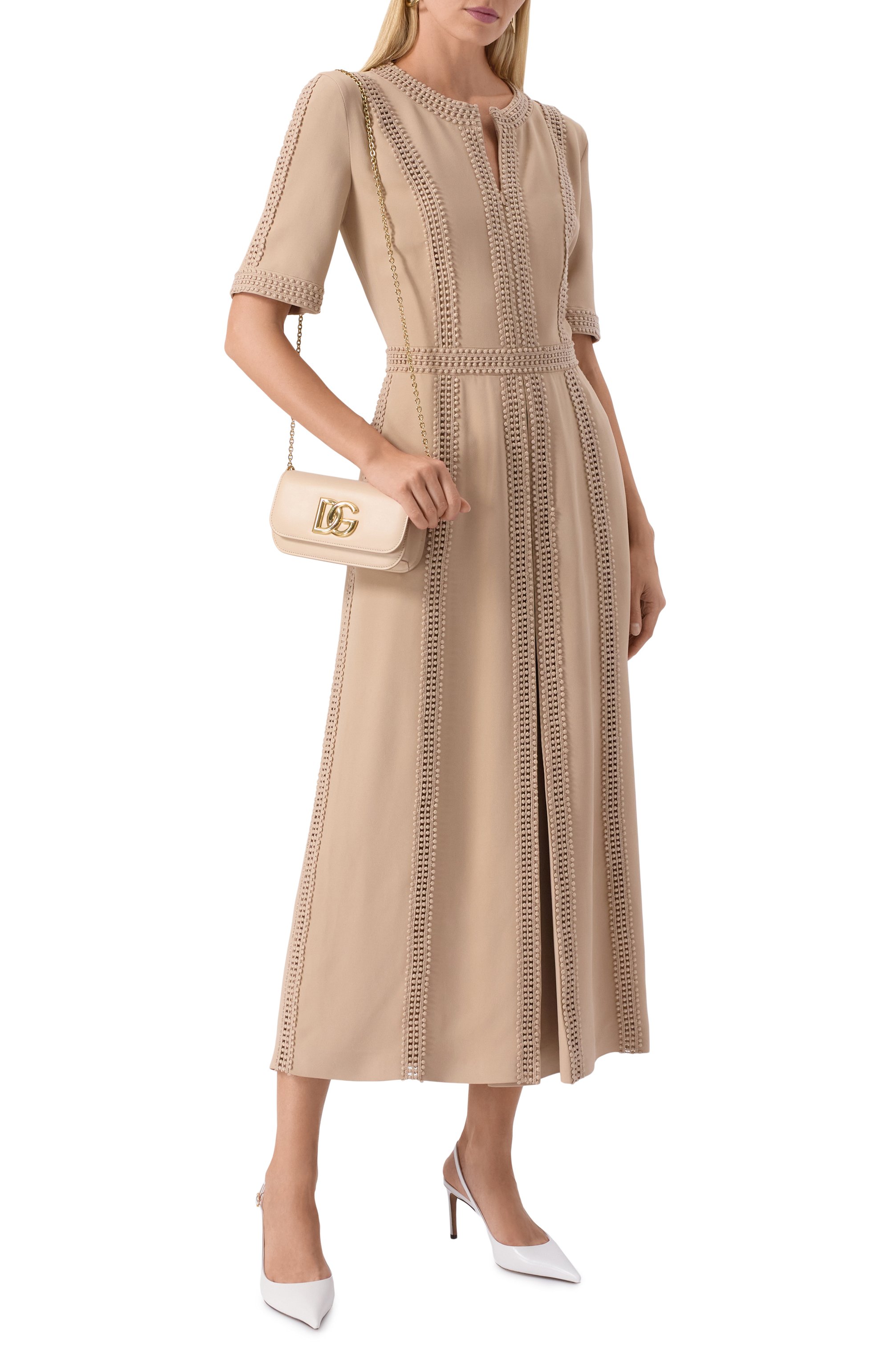 Кожаные туфли devotion DOLCE & GABBANA белого цвета по цене 108000 руб., арт. CG0854/A5738, фото 2 Кожаные туфли devotion DOLCE & GABBANA, арт. CG0854/A5738, фото 2