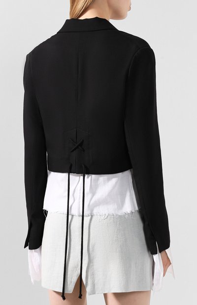 Шерстяной жакет ANN DEMEULEMEESTER, арт. 2001-1000-P-170-099, фото 3