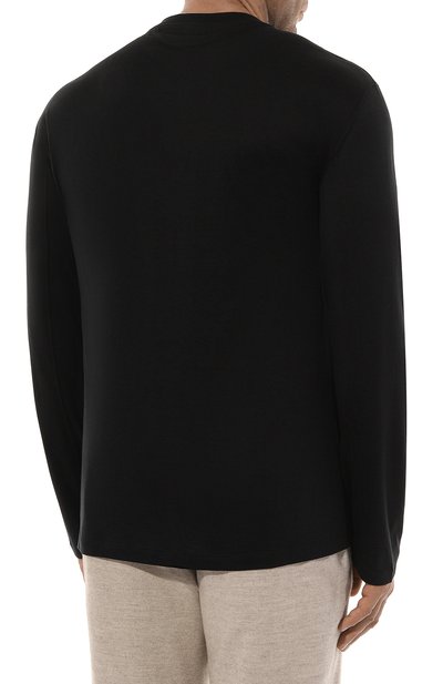 Лонгслив из шелка и хлопка BRUNELLO CUCINELLI, арт. MH8367433, фото 4