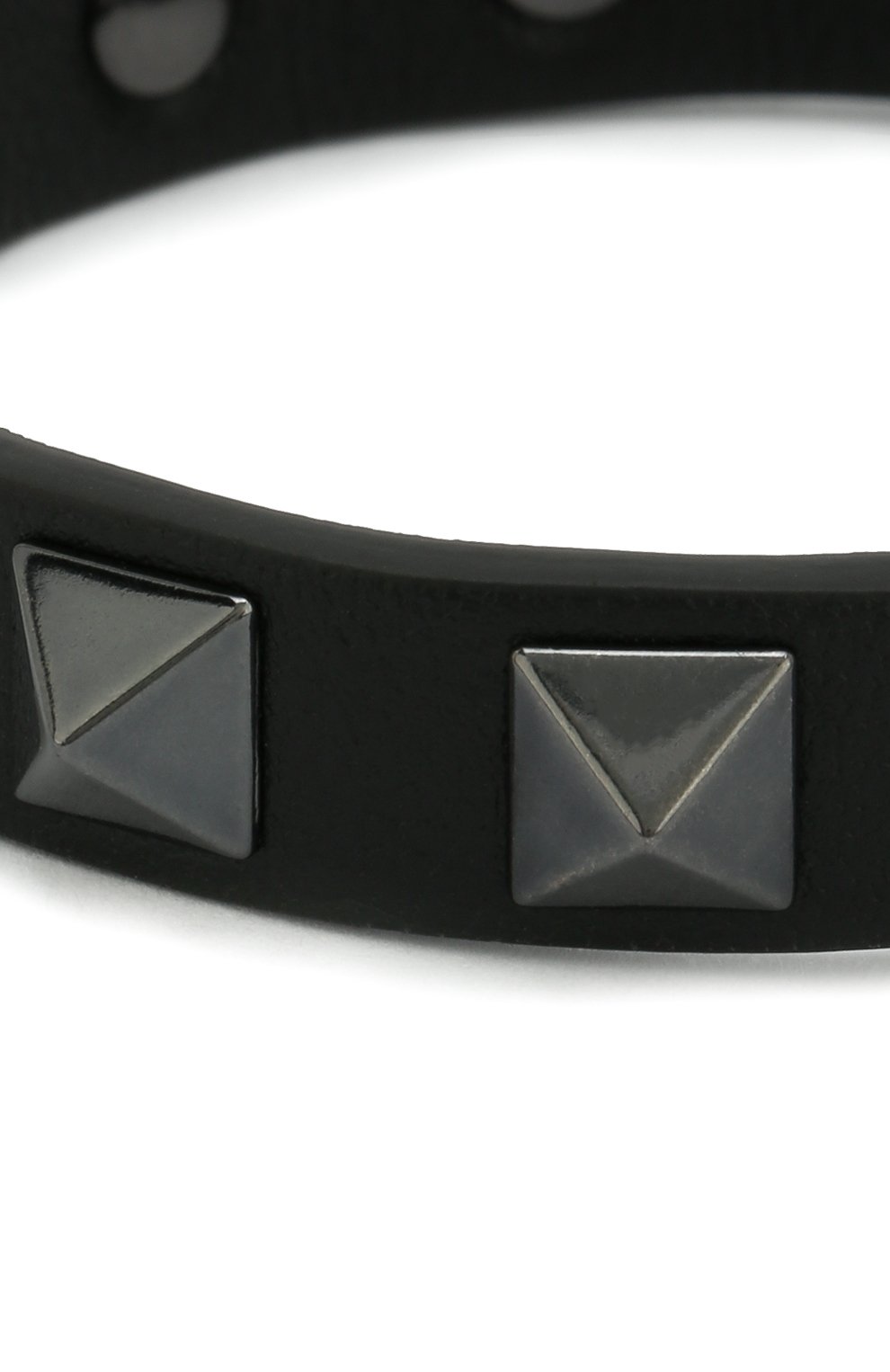 Кожаный браслет VALENTINO черного цвета по цене 39950 руб., арт. RY2J0801/VH3, фото 3 Кожаный браслет VALENTINO, арт. RY2J0801/VH3, фото 3