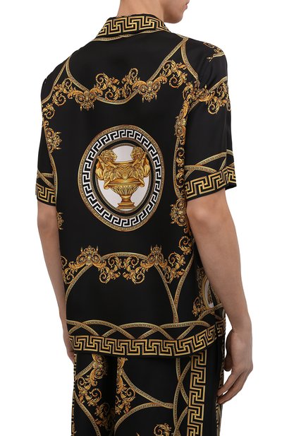 Шелковая рубашка VERSACE, арт. 1003926/1A03043, фото 4