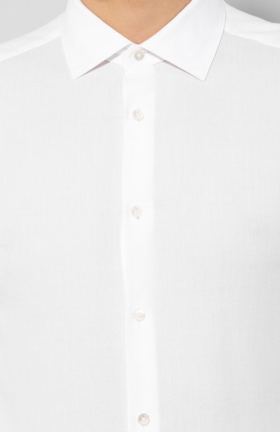 Хлопковая сорочка ZEGNA, арт. 701313/9MS0M2, фото 5