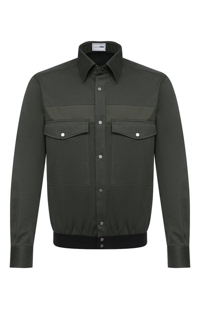 Мужская хлопковая рубашка ZILLI SPORT зеленого цвета, арт. MFU-7061-0002/0004/05/06 | Фото 1 (Воротник: Кент; Случай: Повседневный; Стили: Кэжуэл; Длина (для топов): Стандартные; Рукава: Длинные; Манжеты: На кнопках; Материал внешний: Хлопок; Принт: Однотонные; Региональные ограничения белый список (Axapta Mercury): RU)