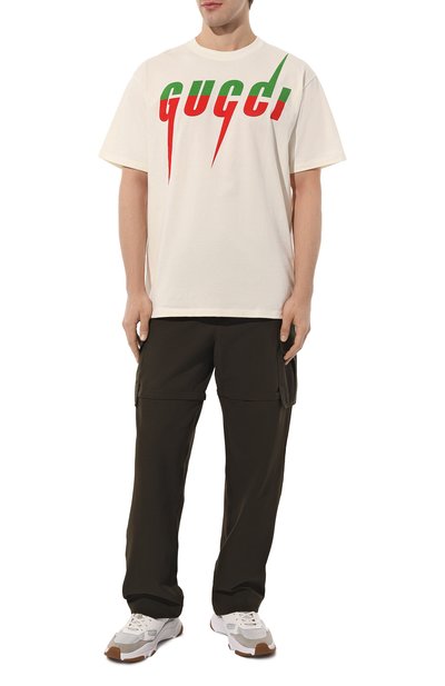 Хлопковая футболка GUCCI, арт. 565806 XJAZY, фото 2