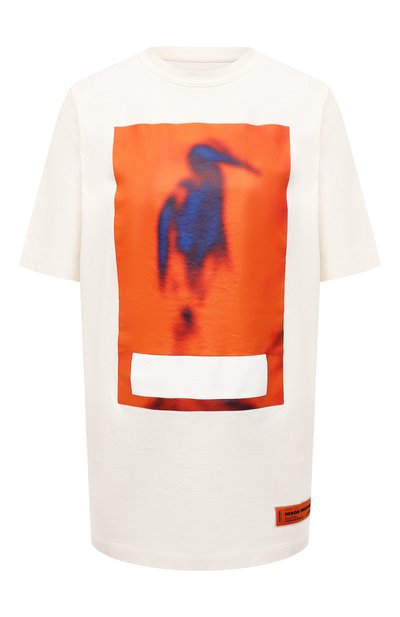 Женская хлопковая футболка HERON PRESTON, арт. HWAA023F21JER0030422