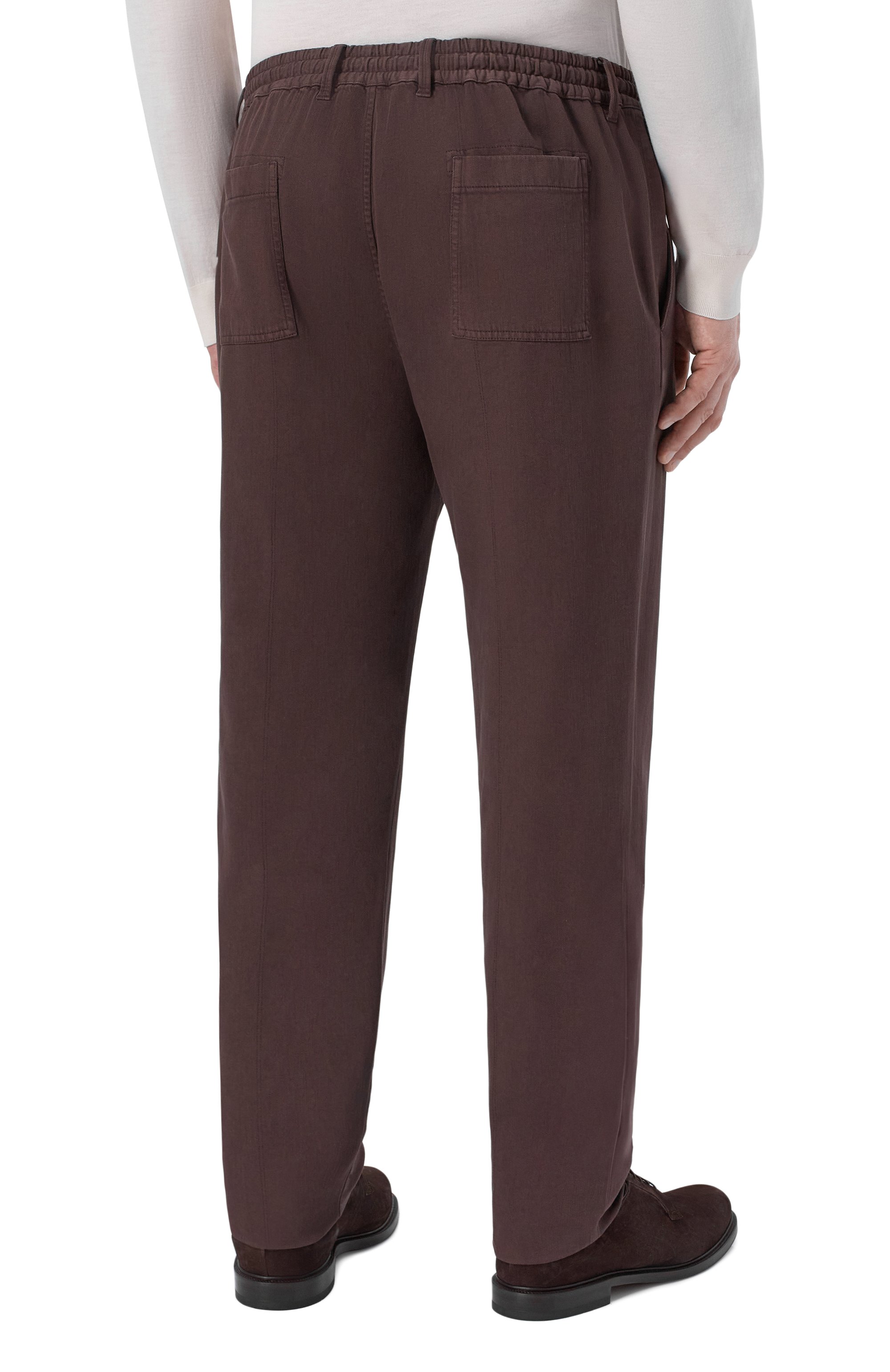 Брюки из хлопка и лиоцелла CORTIGIANI, арт. 4AP400, фото 4