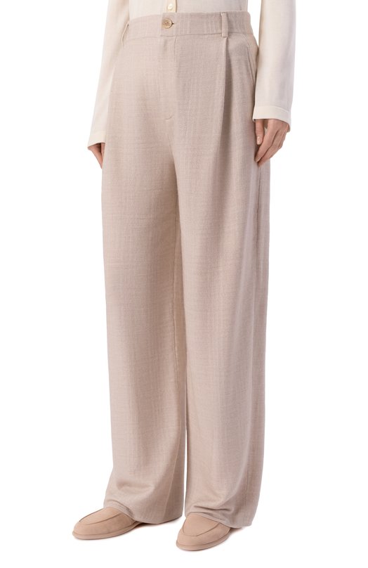 Брюки из кашемира и шелка Colombo MA04894/FF00176 Бежевый  MA04894/FF00176 Фото 3