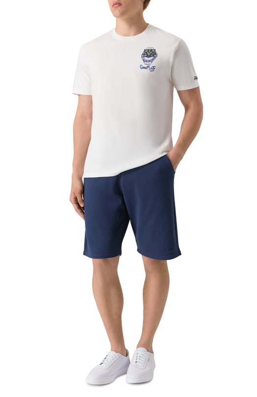 Хлопковая футболка MC2 Saint Barth STBM TSHIRT MAN/02950H Белый  STBM TSHIRT MAN/02950H Фото 2