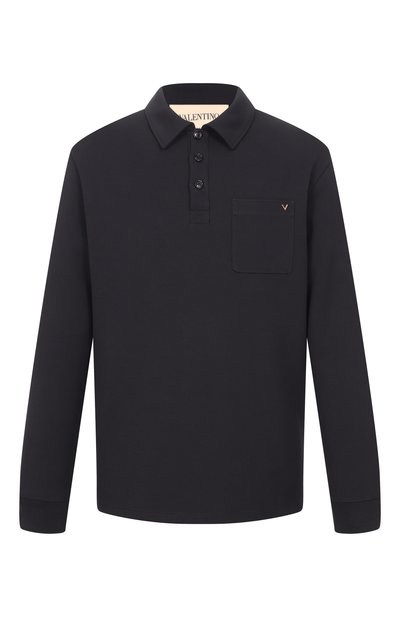 Мужская хлопковое поло VALENTINO, арт. 9V3MH04U/BHH