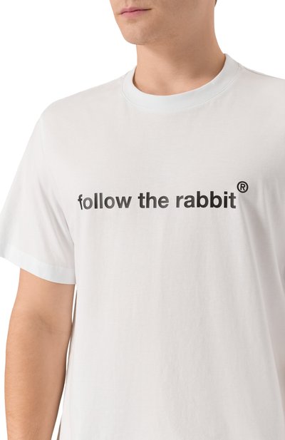 Хлопковая футболка MSGM белого цвета по цене 13500 руб., арт. 3940MM120/257798, фото 5 Хлопковая футболка MSGM, арт. 3940MM120/257798, фото 5