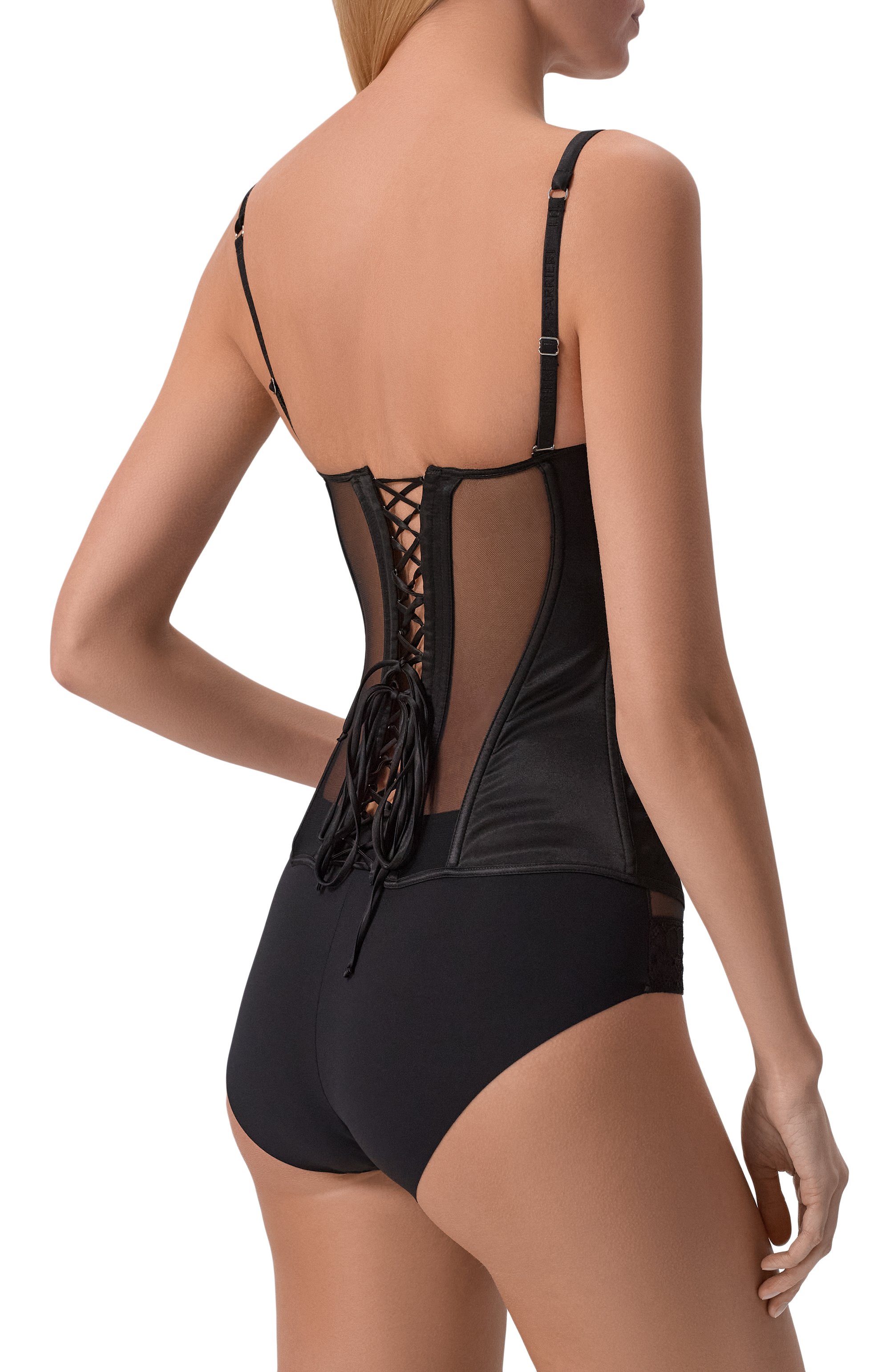 Шелковый корсет с отделкой кристаллами swarovski I.D. SARRIERI, арт. M56872, фото 3