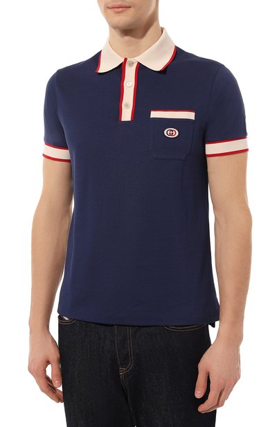 Хлопковое поло GUCCI, арт. 653380 XJDF8, фото 3