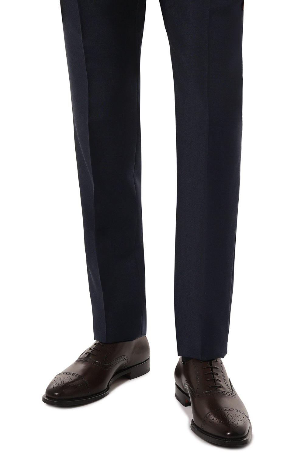 Кожаные оксфорды MILLE 885, арт. AMALFI C0RTINA 0CEAN0, фото 3