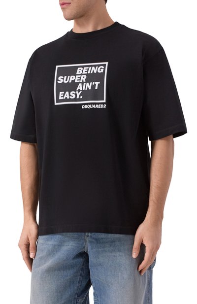 Хлопковая футболка DSQUARED2, арт. S71GD1610/D20020, фото 3