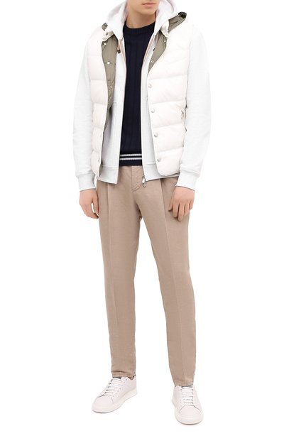 Брюки изо льна и хлопка BRUNELLO CUCINELLI, арт. M291LE1740, фото 2