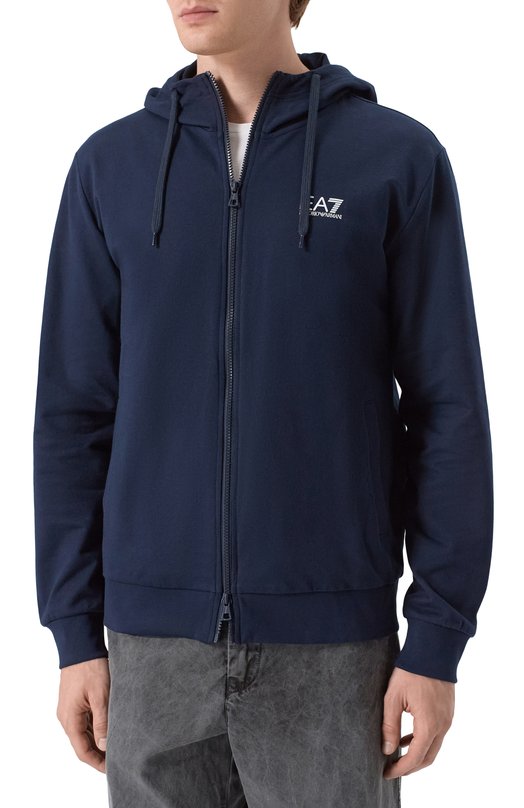 Хлопковая толстовка EA7 8NPM33/PJVRZ Синий  8NPM33/PJVRZ Фото 3