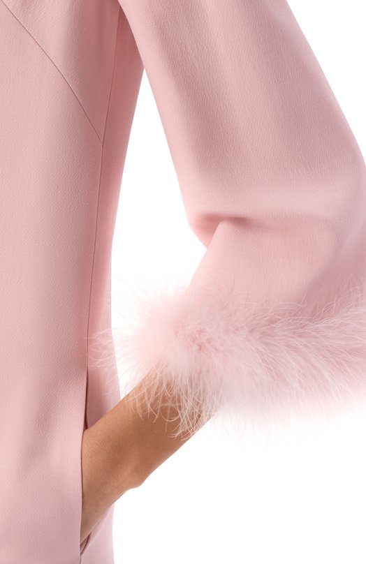 Платье из шерсти и шелка Valentino 8B3VAJJ0/1CF Розовый  8B3VAJJ0/1CF Фото 4