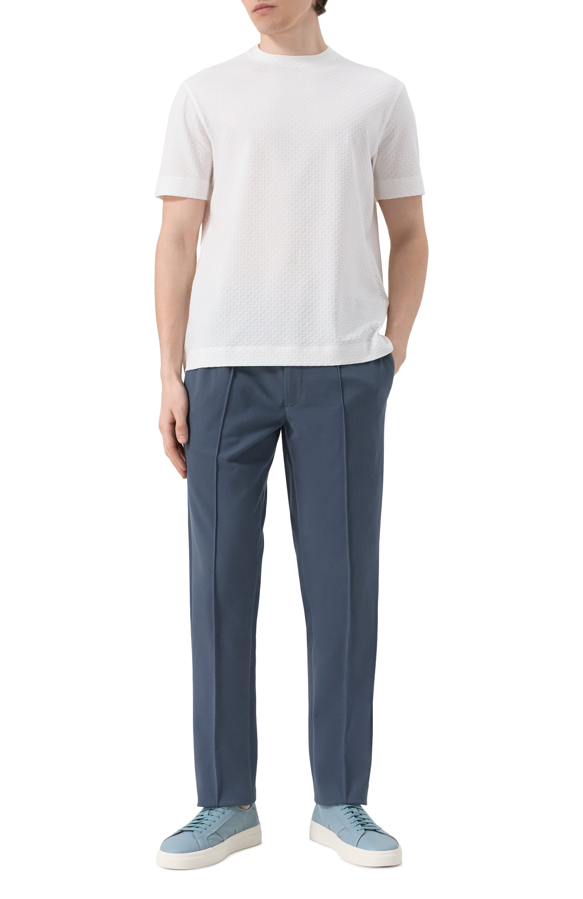 Кожаные кеды double buckle SANTONI, арт. MBGG21967PNNTSIW, фото 2