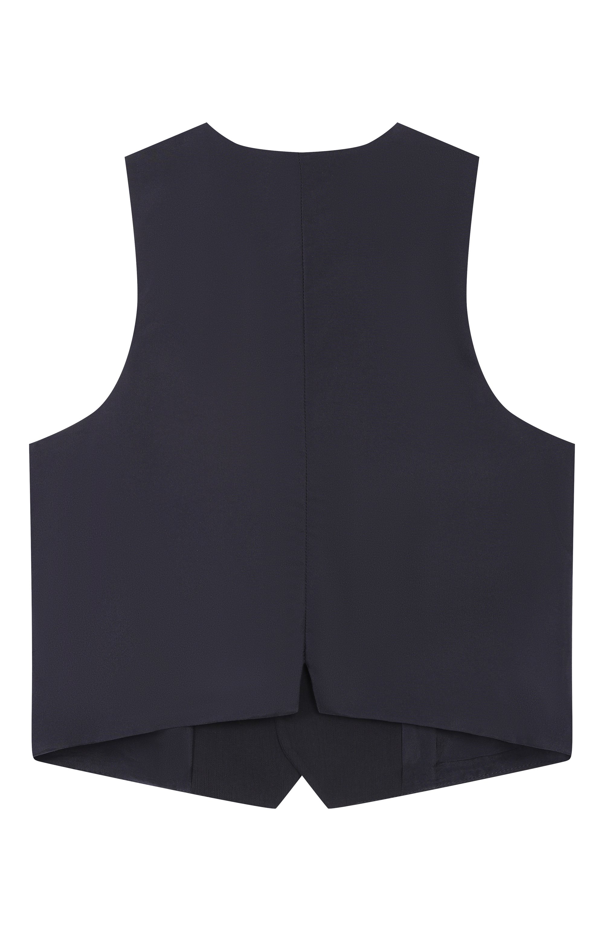 Жилет из вискозы и хлопка EMPORIO ARMANI темно-синего цвета по цене 29950 руб., арт. EB000905/AF21040, фото 2 Жилет из вискозы и хлопка EMPORIO ARMANI, арт. EB000905/AF21040, фото 2