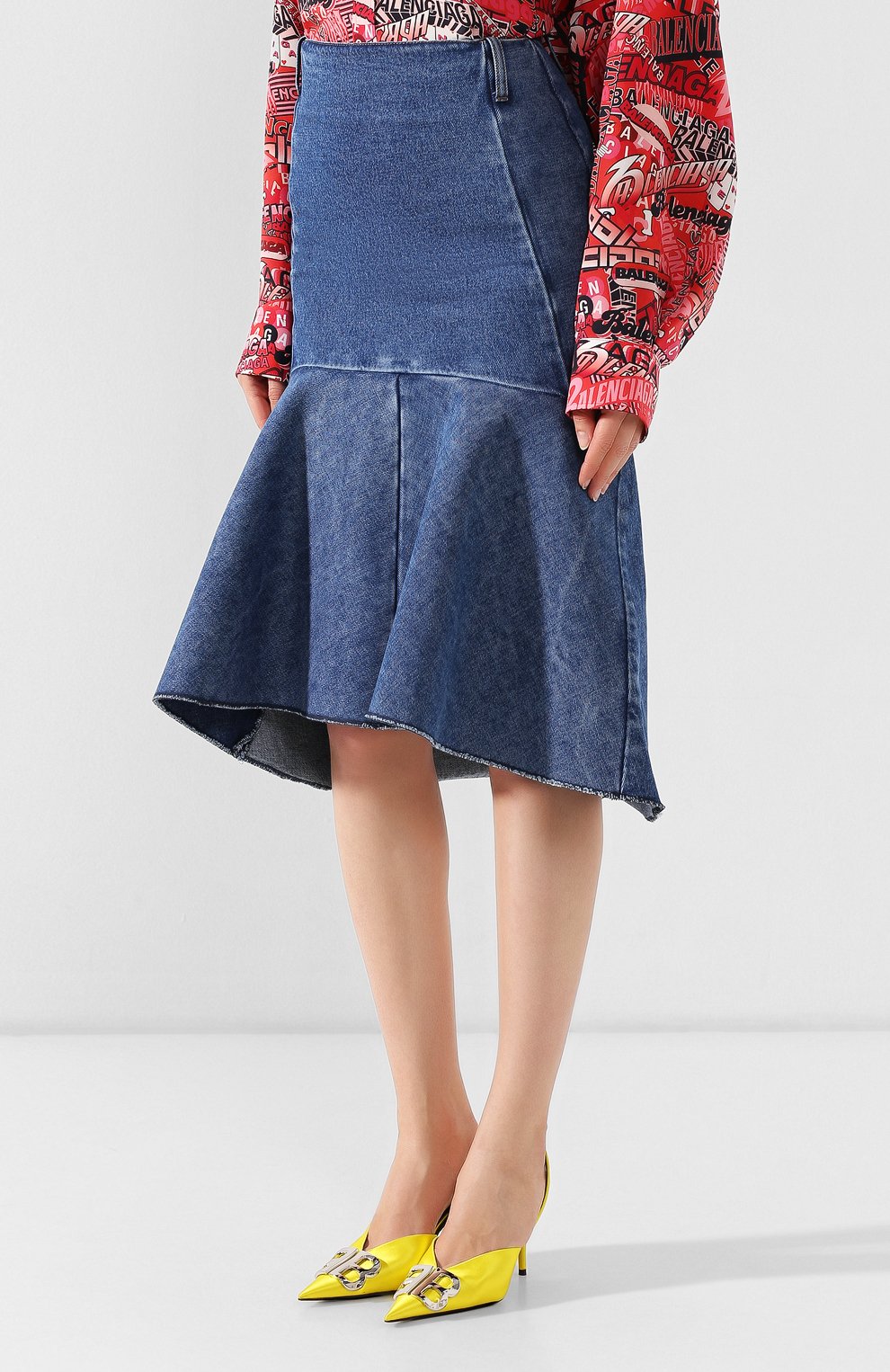Джинсовая юбка BALENCIAGA, арт. 572190/TCW03, фото 3