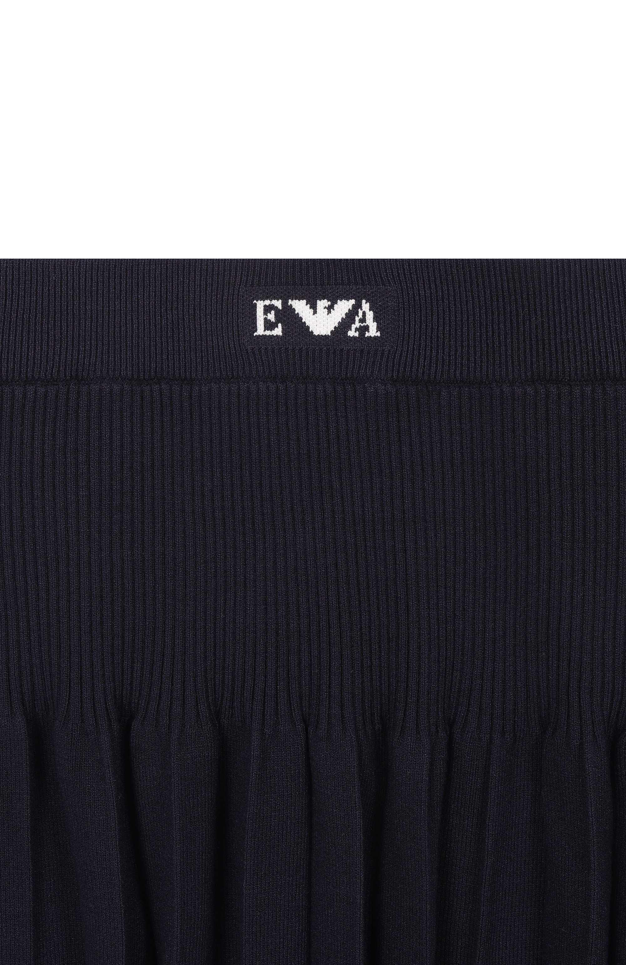 Комплект из футболки и юбки EMPORIO ARMANI темно-синего цвета по цене 31750 руб., арт. EG000767/AF22788, фото 6 Комплект из футболки и юбки EMPORIO ARMANI, арт. EG000767/AF22788, фото 6