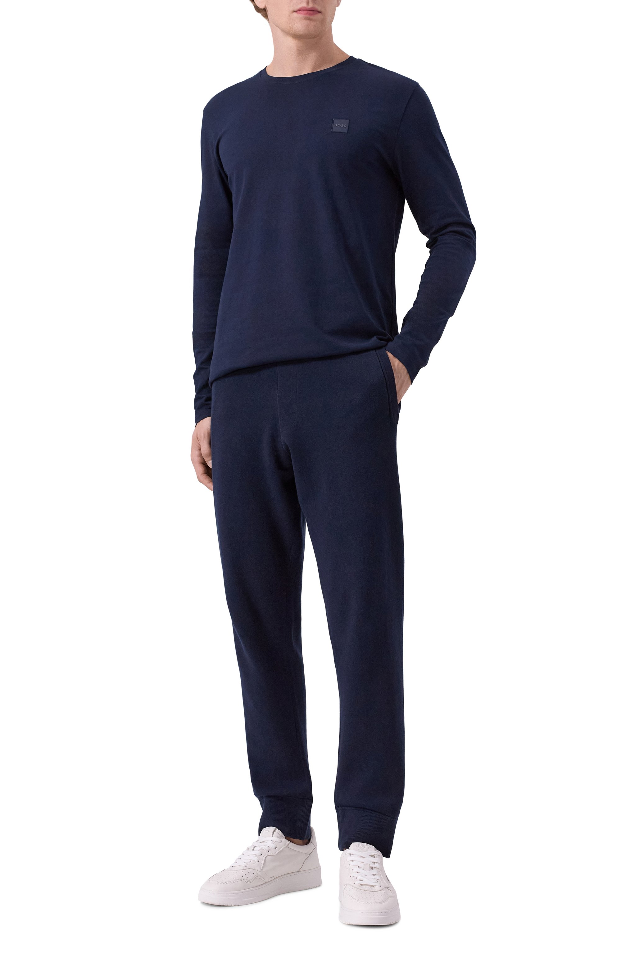 Джоггеры из хлопка и шерсти BOSS, арт. 50543154, фото 2