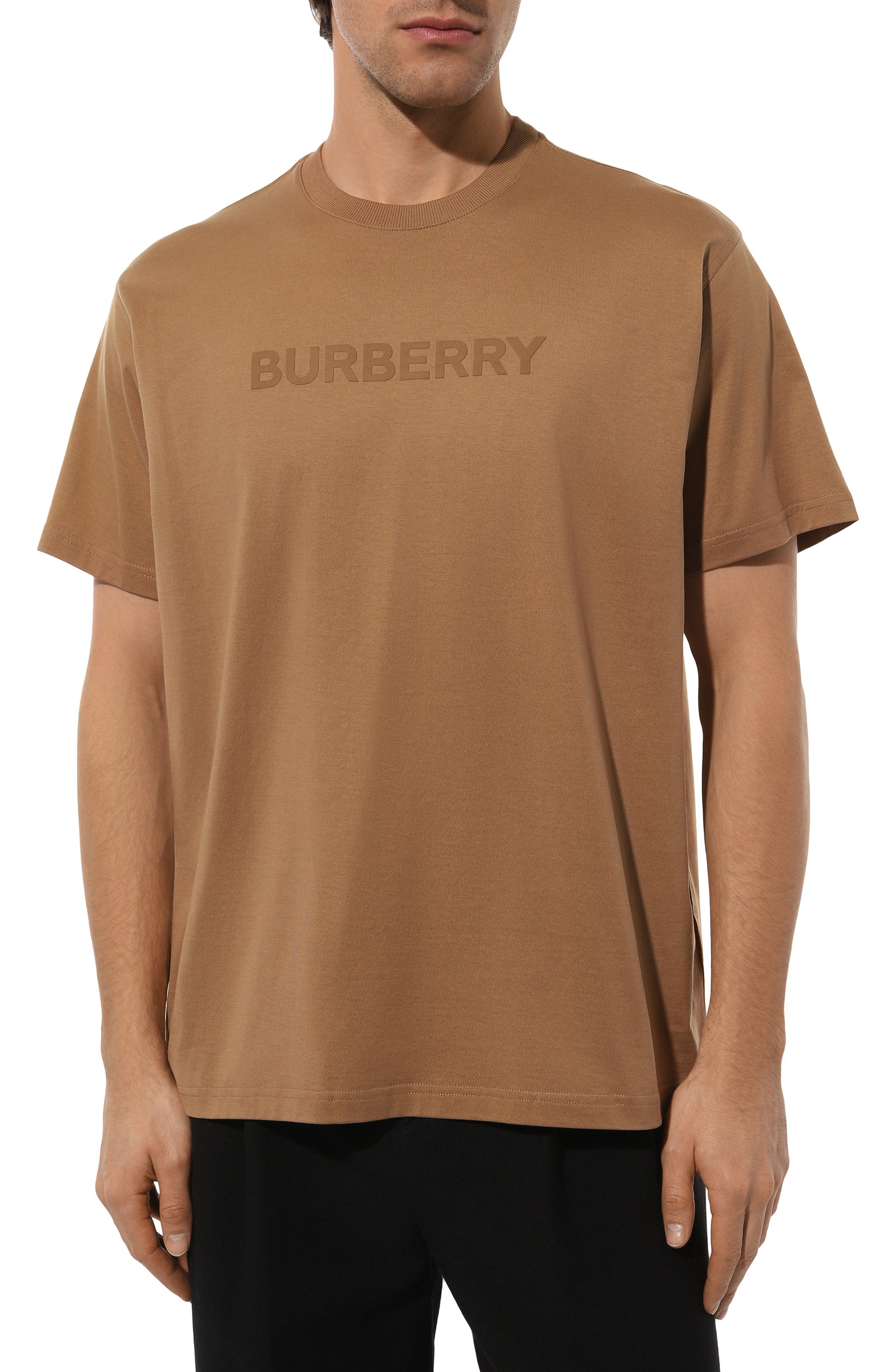 Хлопковая футболка BURBERRY, арт. 8083128, фото 3