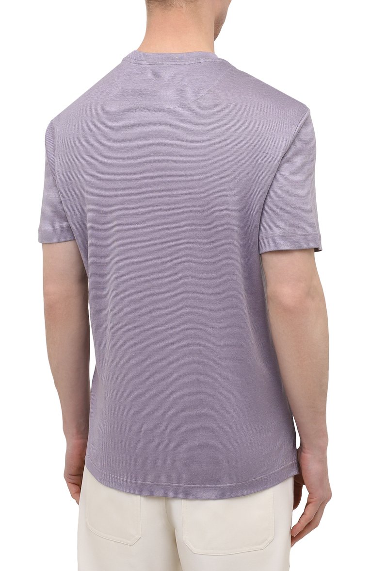 Футболка изо льна и шелка BRIONI, арт. UJHI0L/P0609, фото 4