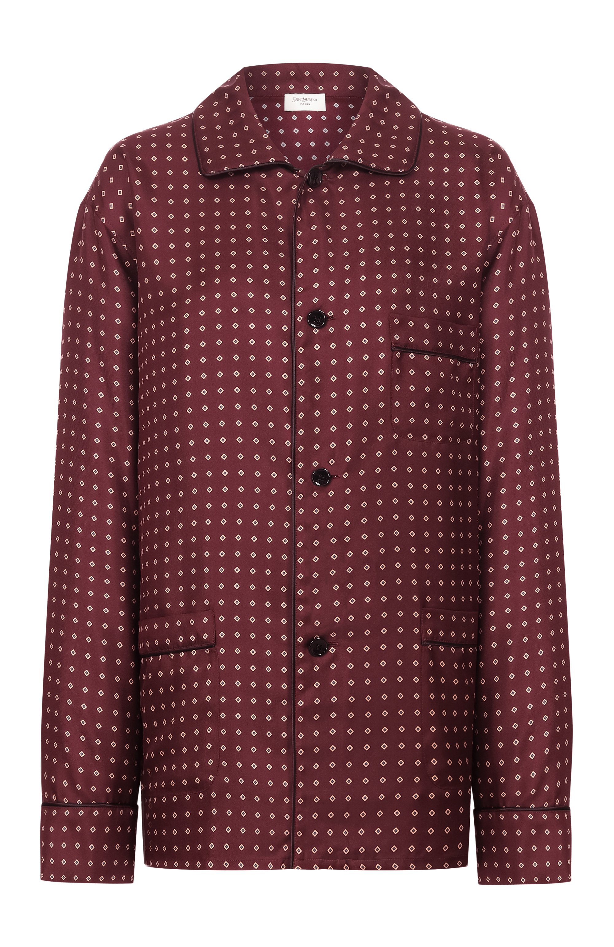 Шелковая рубашка SAINT LAURENT, арт. 870143/Y6K08, фото 1