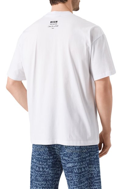 Хлопковая футболка MSGM, арт. 3840MM140/257002, фото 4