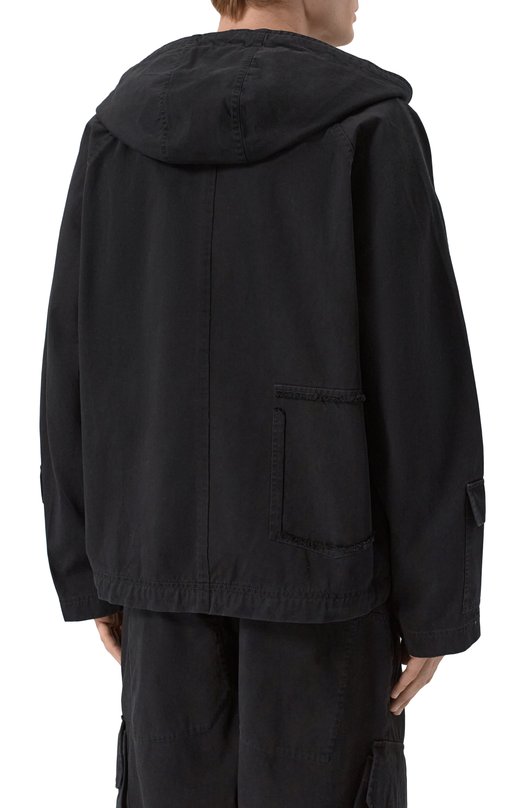 Хлопковая куртка Isabel Benenato UW240S26 Чёрный  UW240S26 Фото 4