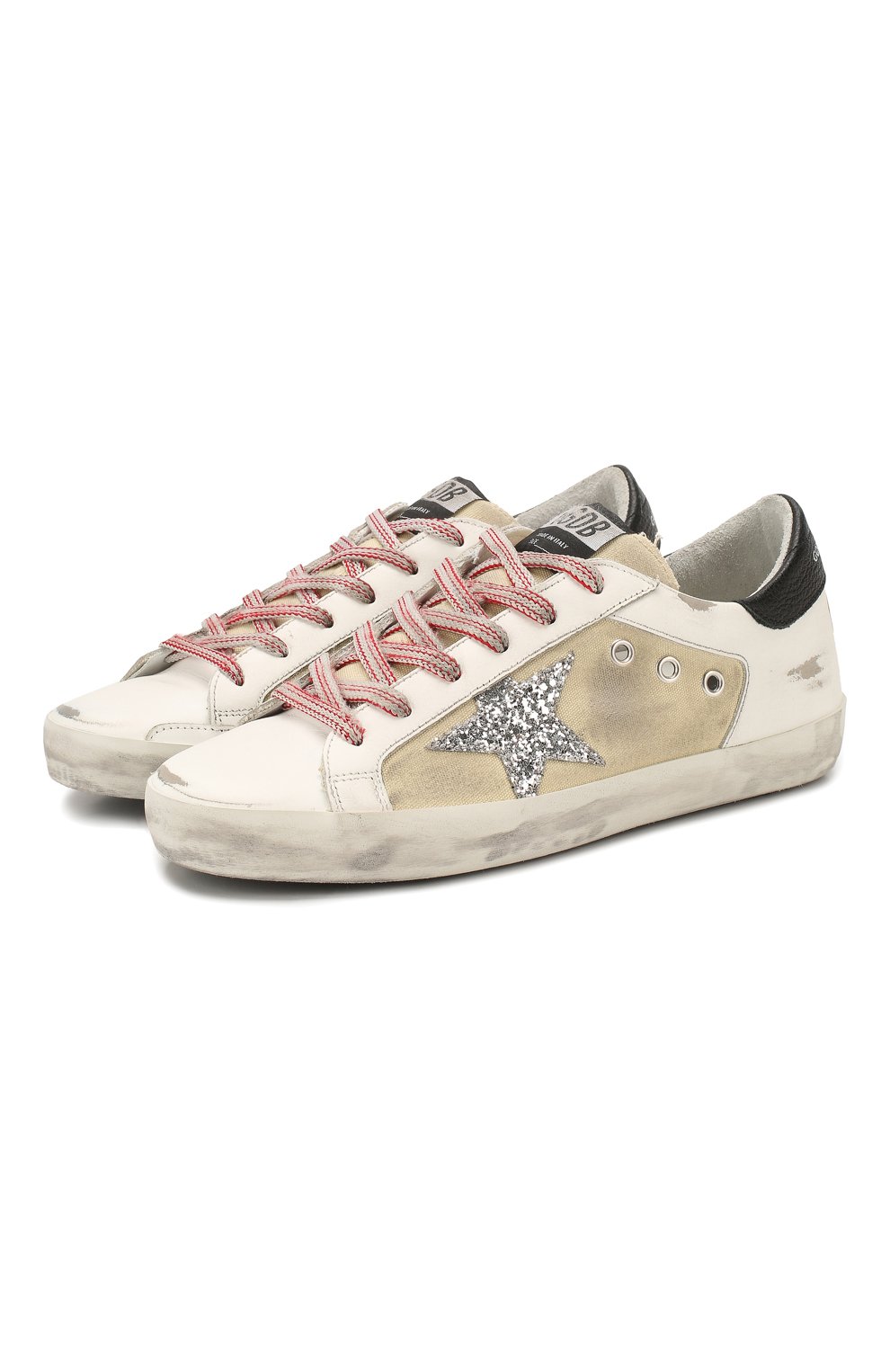 Кожаные кеды superstar GOLDEN GOOSE DELUXE BRAND, арт. G36WS590.S63, фото 1