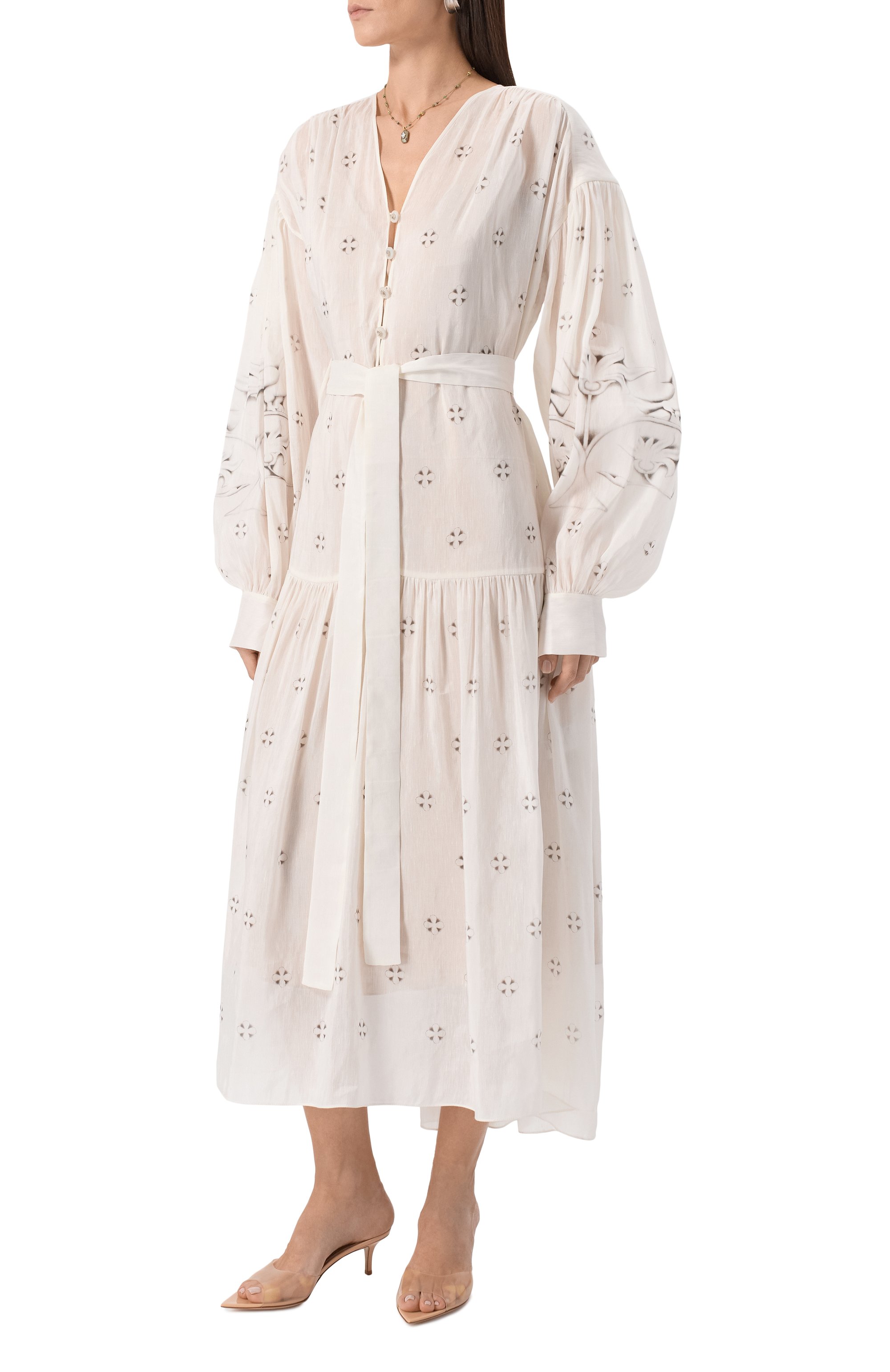 Платье изо льна и шелка AKHMADULLINA, арт. 1125.5D120/L001, фото 3