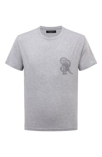 Мужская хлопковая футболка STEFANO RICCI, арт. MNH4103000/TE1808