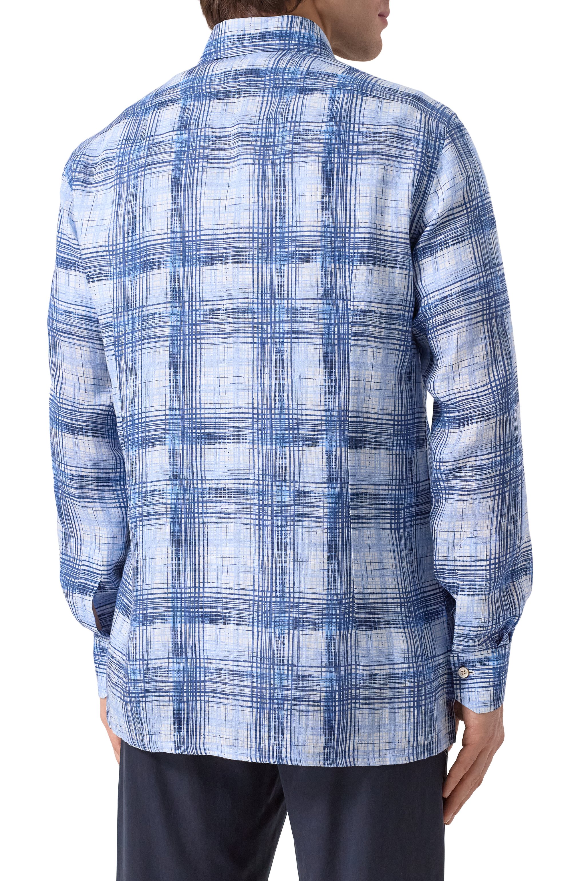 Льняная рубашка KITON, арт. UMCNERH0924407, фото 4