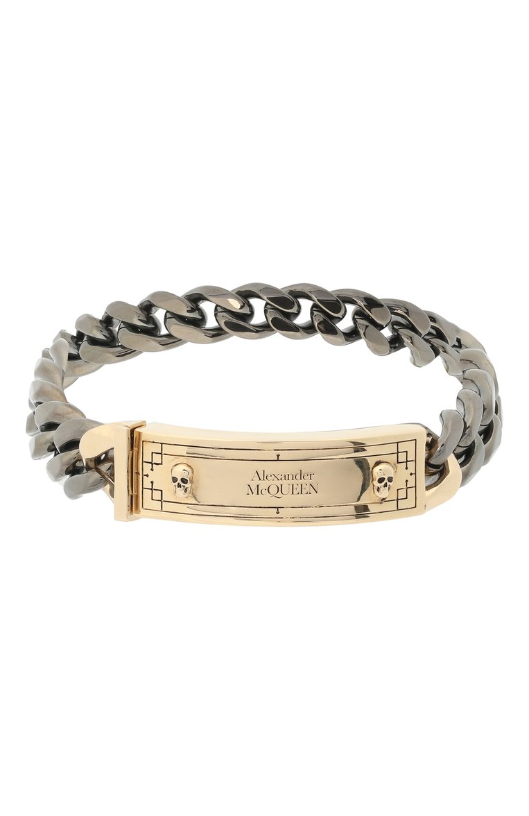 Мужской браслет ALEXANDER MCQUEEN серебряного цвета, арт. 630391/J160K | Фото 1 (Материал: Металл; Региональные ограничения белый список (Axapta Mercury): Не проставлено; Нос: Не проставлено)