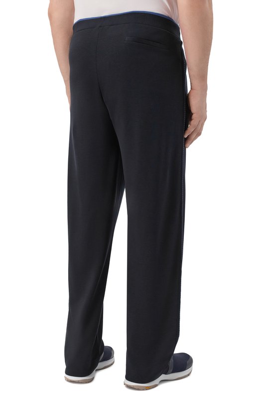 Брюки из хлопка и шелка Zilli JSP001M0112VGCJ00/62-64 Синий  JSP001M0112VGCJ00/62-64 Фото 4