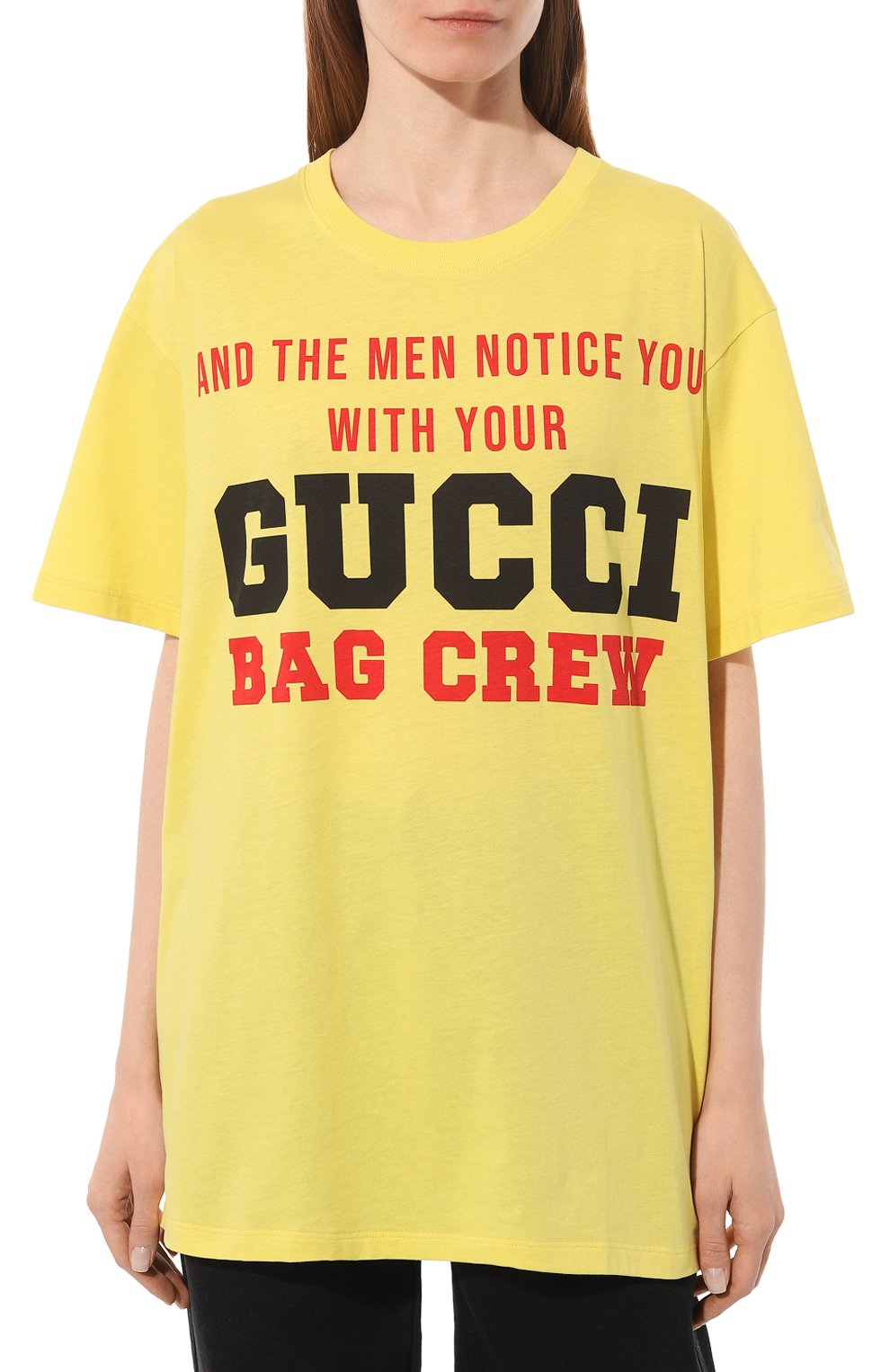 Хлопковая футболка GUCCI, арт. 615044 XJDXC, фото 3