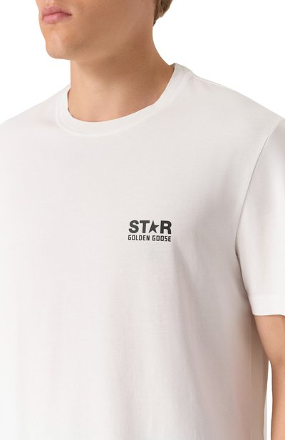 Хлопковая футболка GOLDEN GOOSE DELUXE BRAND, арт. GMP01220.P000879, фото 5